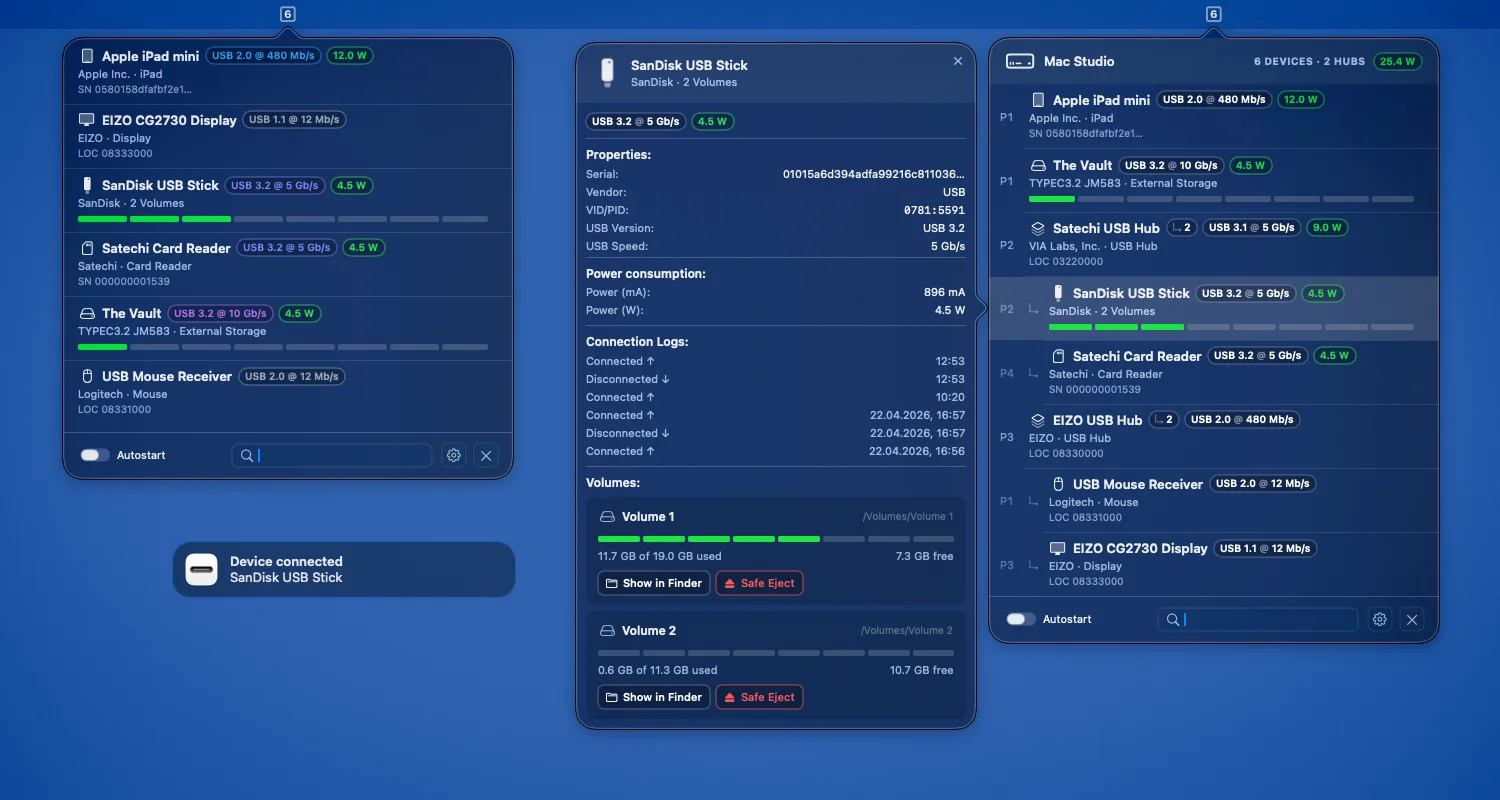 USB Status screenshot